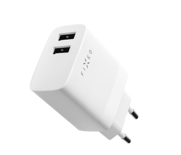 FIXED Ładowarka sieciowa 17W 2xUSB-A + kabel USB-C 1m biały - 1342401 - zdjęcie 4